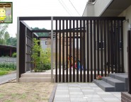 福崎町・外構ガーデン　プラスGを使った目隠し＆多目的プライベート空間の演出