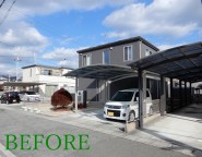 赤穂市外構リフォーム工事｜明け透けだった玄関まわりをプラスGで使いやすくリフォームしました