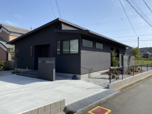 姫路市新築外構｜畑の造成前からご相談頂いた平屋のシンプル外構