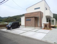 姫路市外構工事｜広い敷地の中に必要なものをピンポイントに施工した使いやすい外構