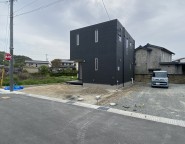 姫路市新築外構　モノトーンな家の外構