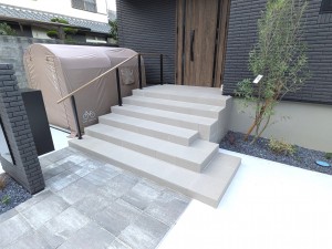 施工後 姫路・たつの・太子・相生・赤穂・加古川・高砂の外構&お庭は、新築・リフォームともに「1級エクステリアプランナー」のガーデンプランショップ、ビーズガーデンへ。