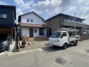 着手前 姫路・たつの・太子・相生・赤穂・加古川・高砂の外構&お庭は、新築・リフォームともに「1級エクステリアプランナー」のガーデンプランショップ、ビーズガーデンへ。