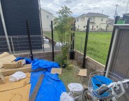 姫路市ガーデンリフォーム工事｜芝生を撤去･再舗装して使いやすいスペースへ